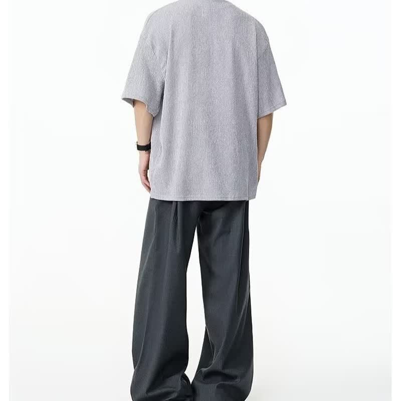 T-Shirt Short Sleeve Men Casual Loose Couple Half Sleeve