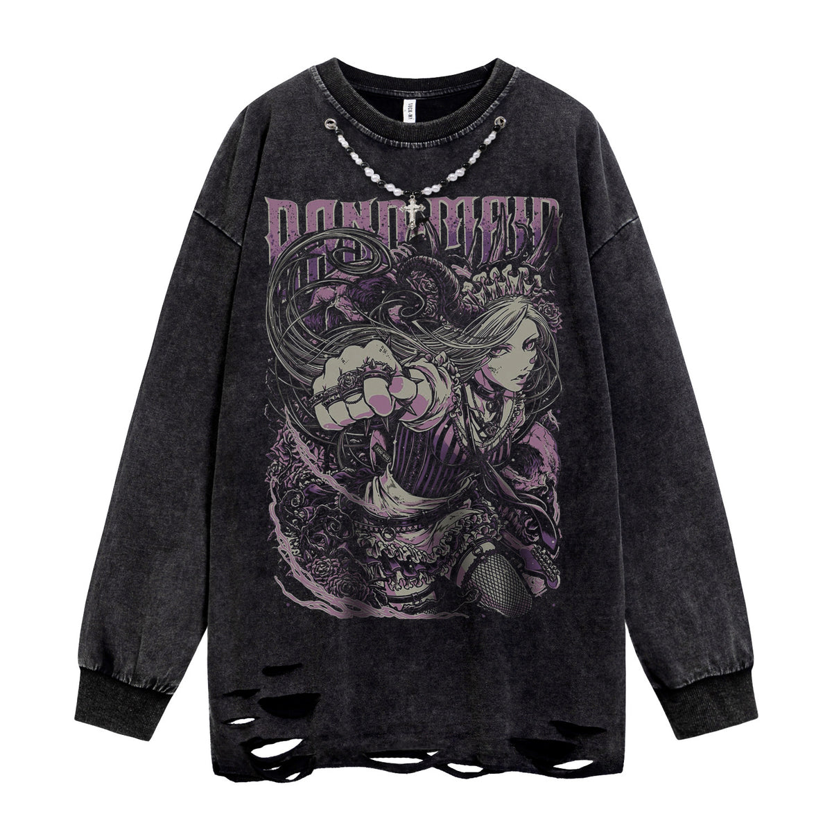 Long sleeved loose T-Shirt for men