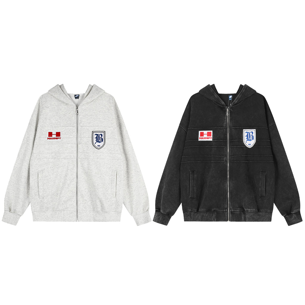 Cavellen Emblem Zip-Up jacket