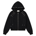 Double sided multi button tied bow jacket