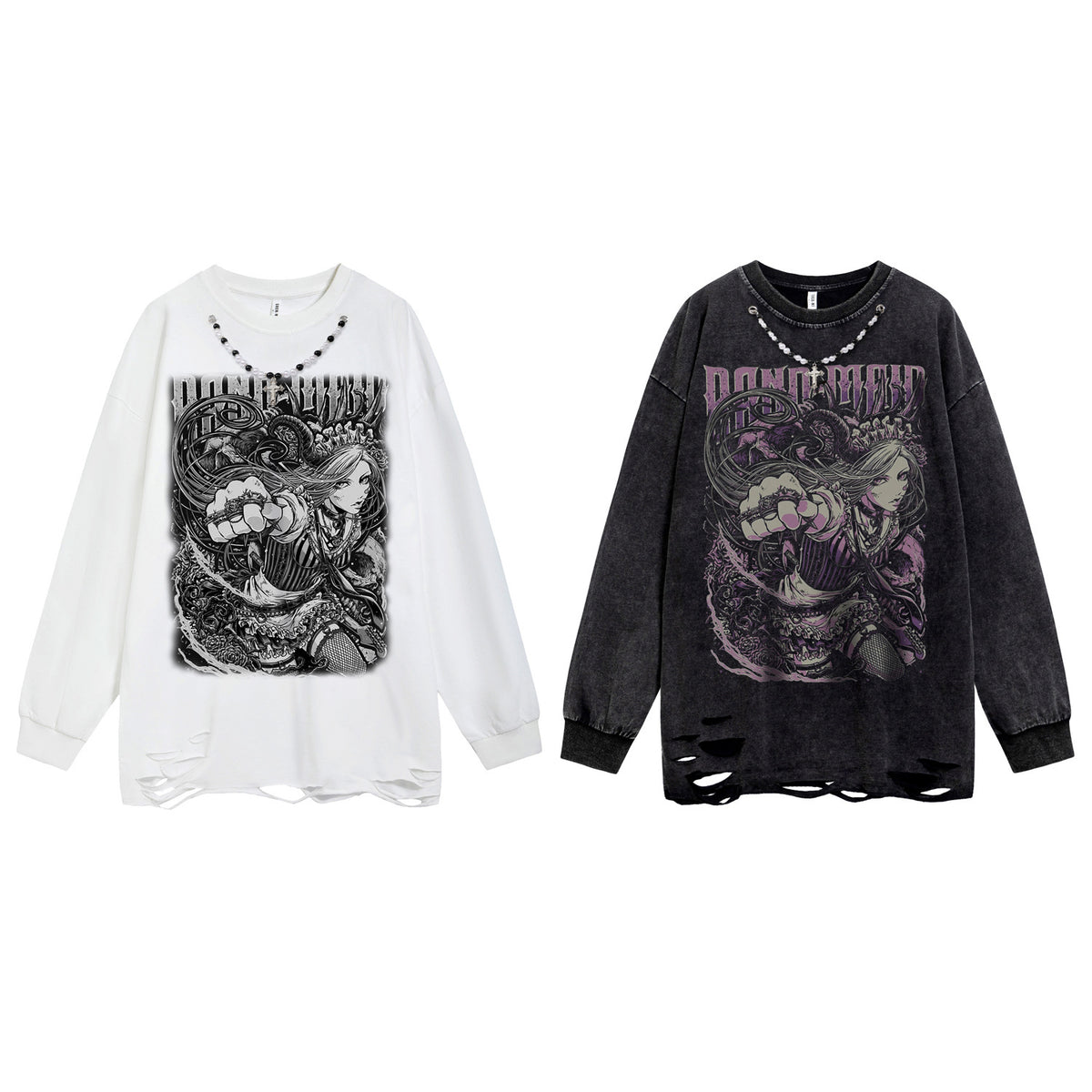 Long sleeved loose T-Shirt for men